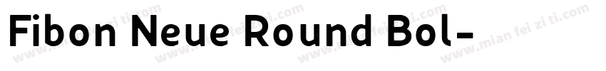 Fibon Neue Round Bol字体转换